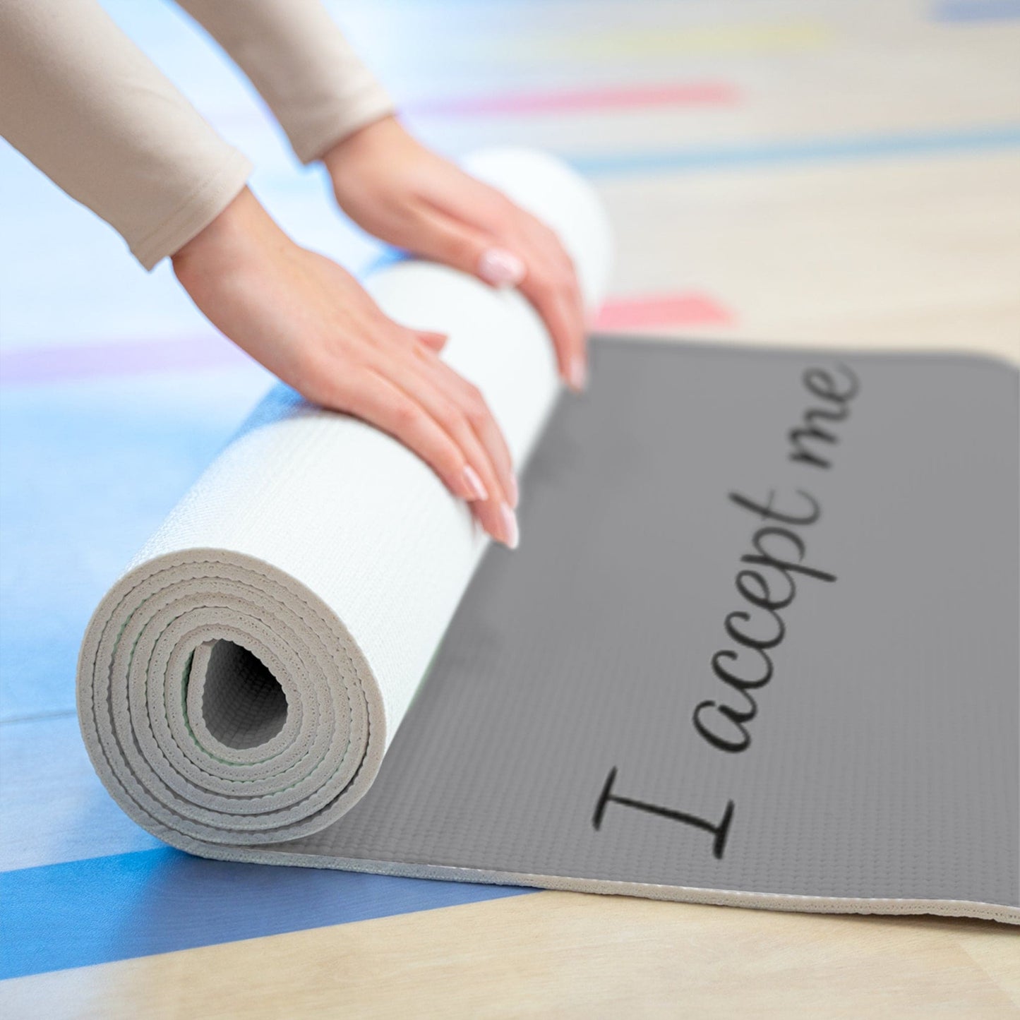 I Accept Me Yoga Mat