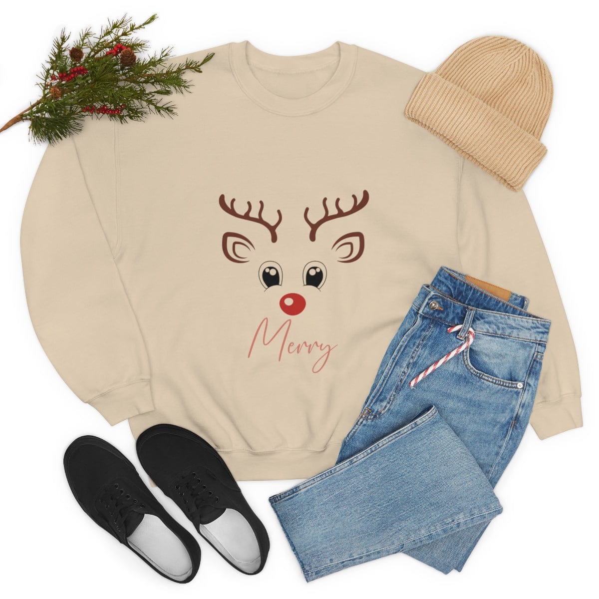 Reindeer Sweatshirt,Sweatshirt, Christmas Reindeer Sweatshirt,