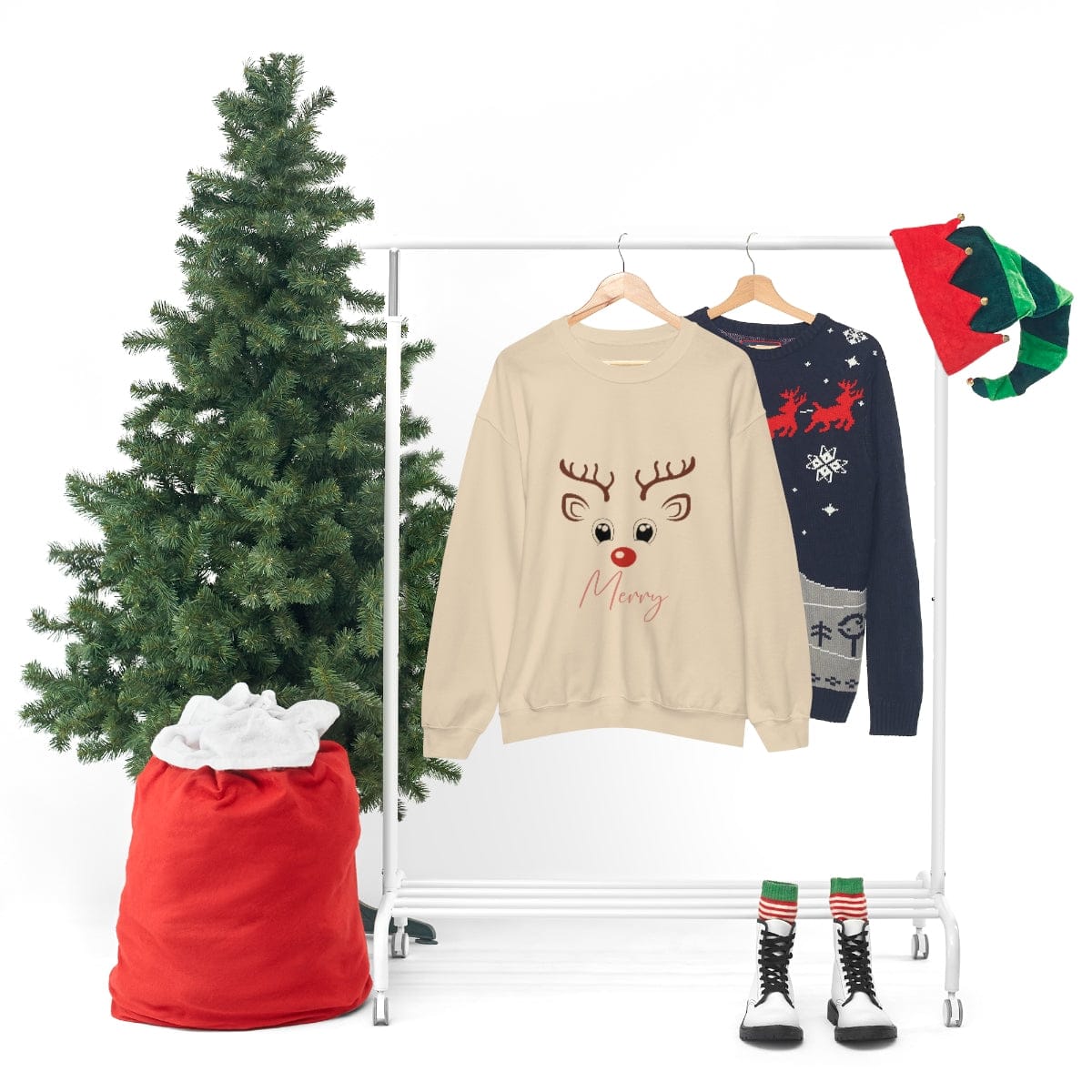 Reindeer Sweatshirt,Sweatshirt, Christmas Reindeer Sweatshirt,