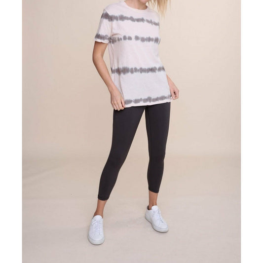 Solid High-Waist Capri Legging