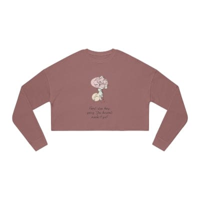 Don’t Stop Crop Graphic Hoodie