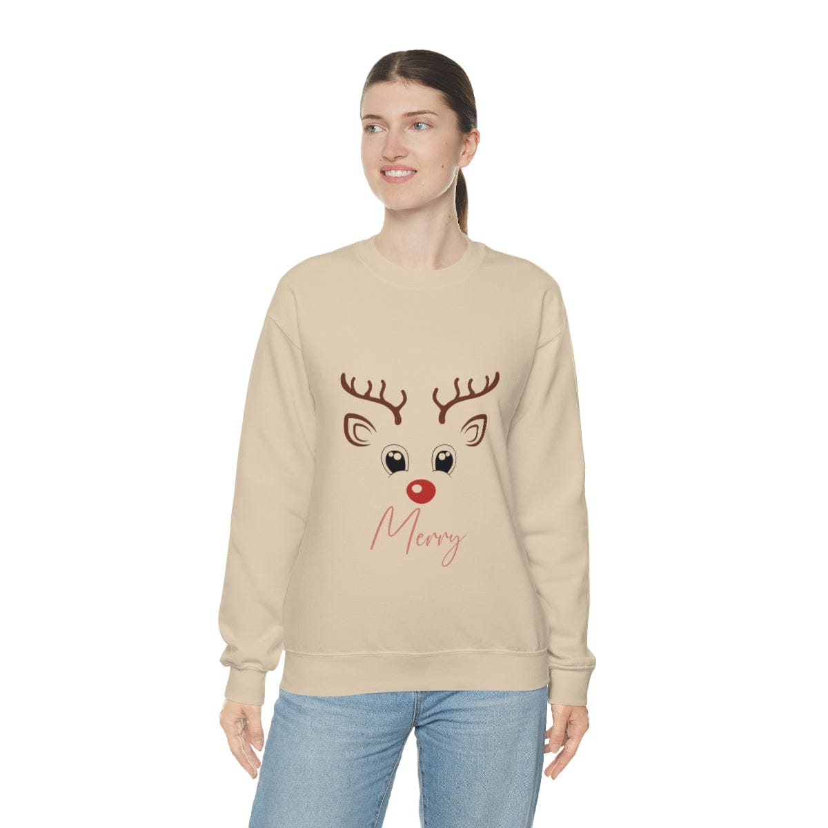 Reindeer Sweatshirt,Sweatshirt, Christmas Reindeer Sweatshirt,